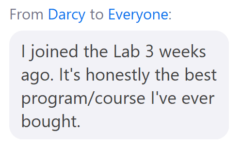 Testimonial - Darcy